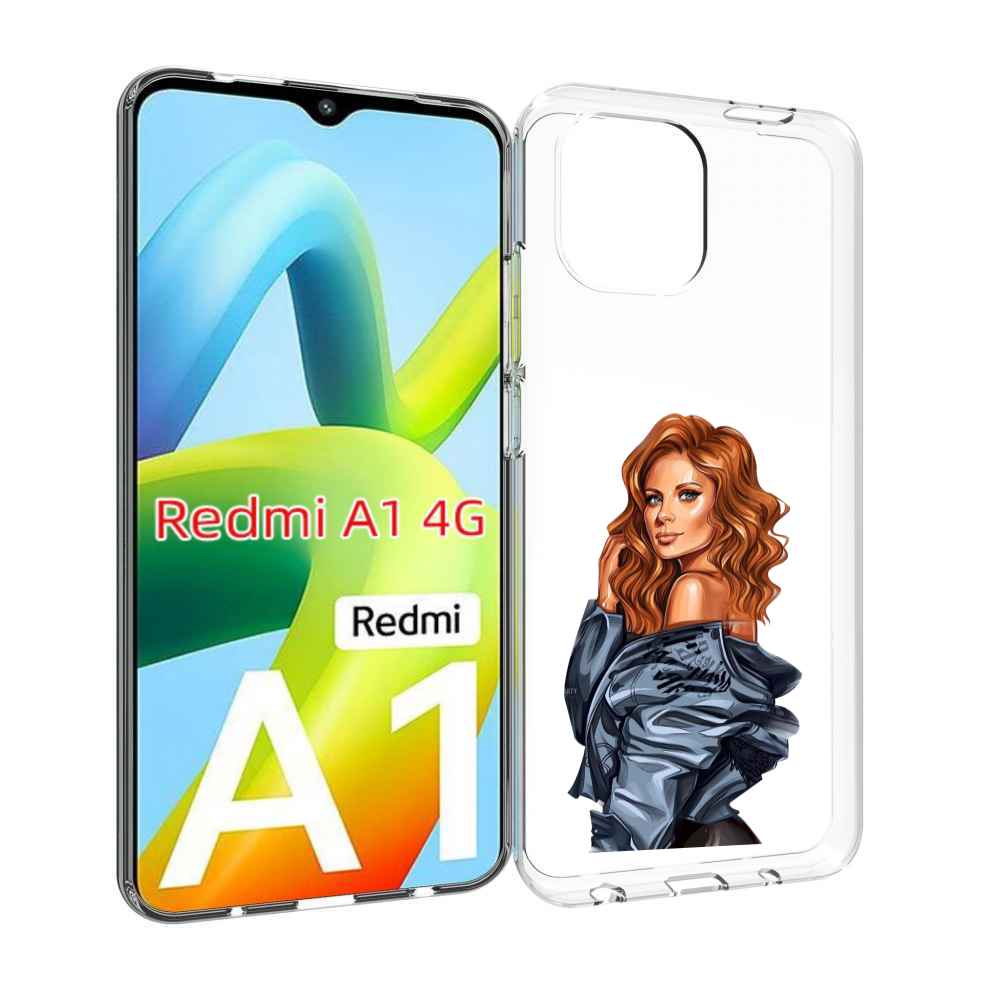

Чехол MyPads Рыжая-девушка женский для Xiaomi Redmi A1, Прозрачный, Tocco