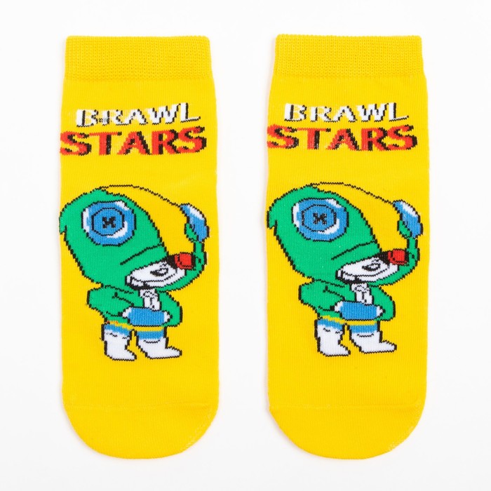 

Носки детские, жёлтый, 14, Одежда «Brawl Star»