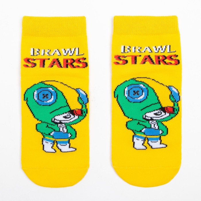 

Носки детские Brawl Stars, жёлтый, 22 (9-10 лет), Одежда «Brawl Star»