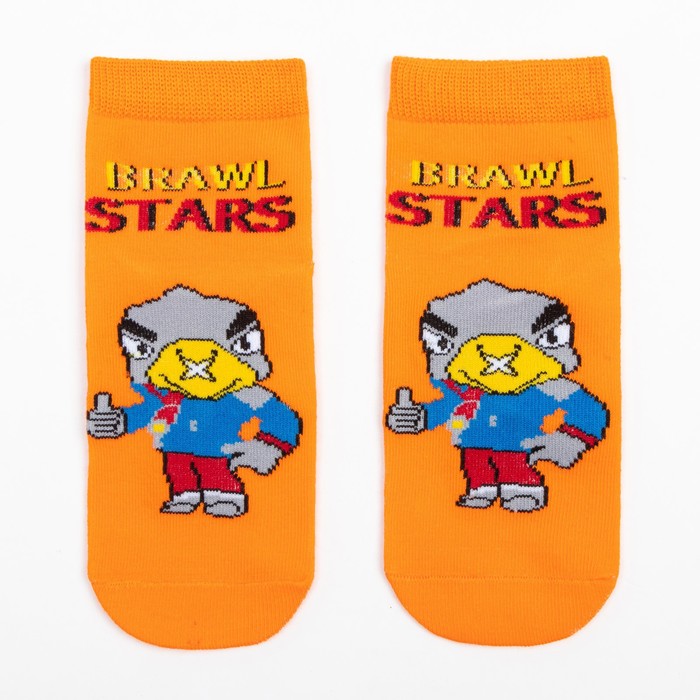 

Носки детские, оранжевый, 14, Одежда «Brawl Star»