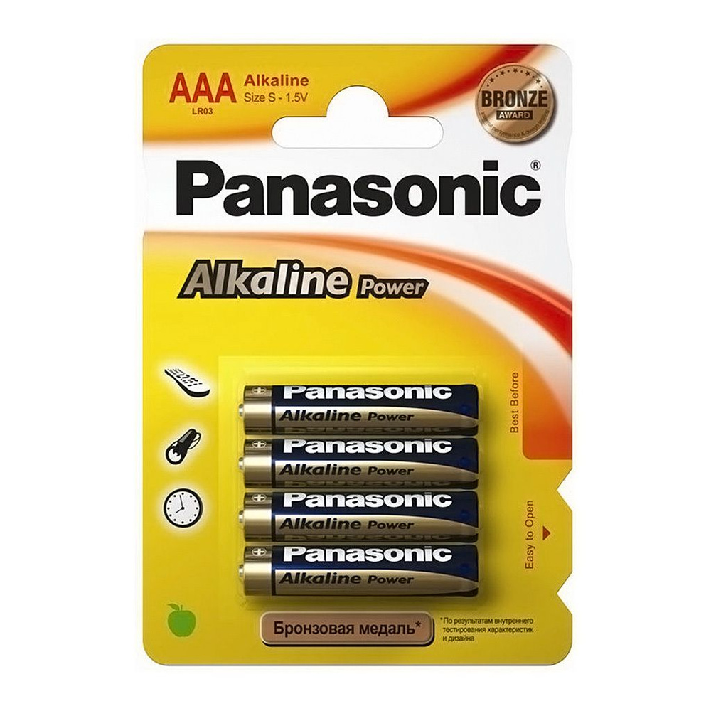 Батарейки Panasonic Alkaline Power Lr03/286 Bl4, комплект 8 батареек (2 упак. х 4шт.)