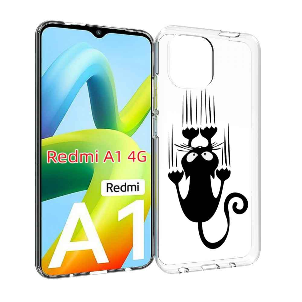 

Чехол MyPads Свисающий-кот для Xiaomi Redmi A1, Прозрачный, Tocco