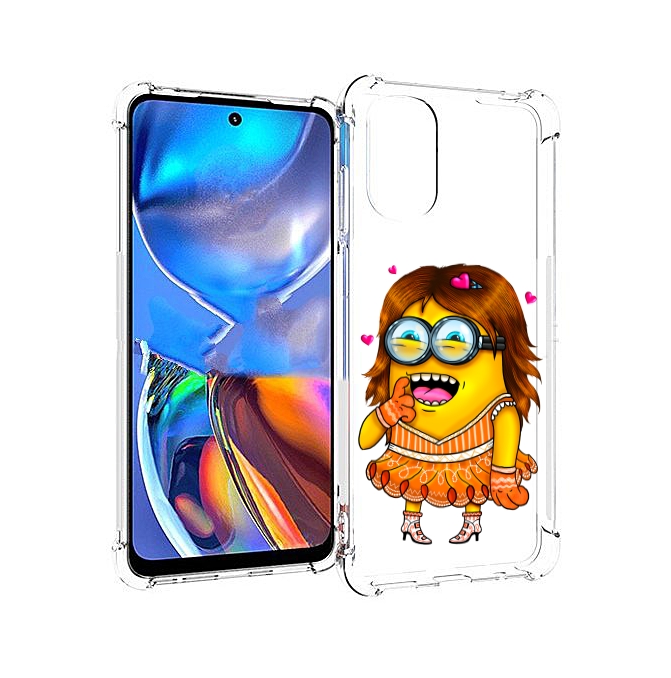 

Чехол MyPads Миньон девочка для Motorola Moto E32, Прозрачный, Tocco