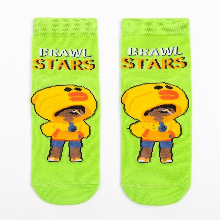 

Носки детские Brawl Stars, салатовый, 14 (3-4 года), Одежда «Brawl Star»