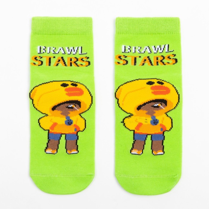 

Носки детские Brawl Stars, салатовый, 20 (7-8 лет), Одежда «Brawl Star»