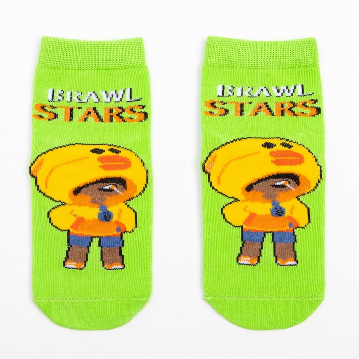 

Носки детские Brawl Stars, салатовый, 22 (9-10 лет), Одежда «Brawl Star»
