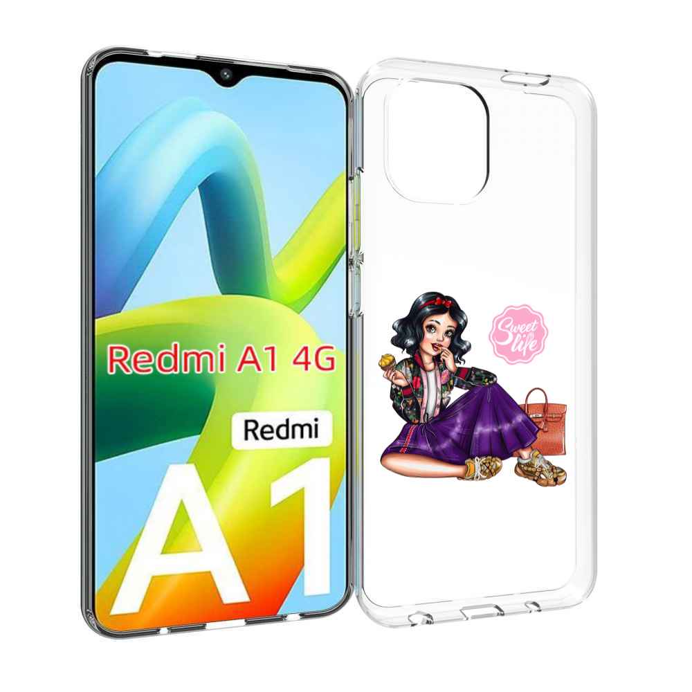 

Чехол MyPads Сладкая-жизнь женский для Xiaomi Redmi A1, Прозрачный, Tocco