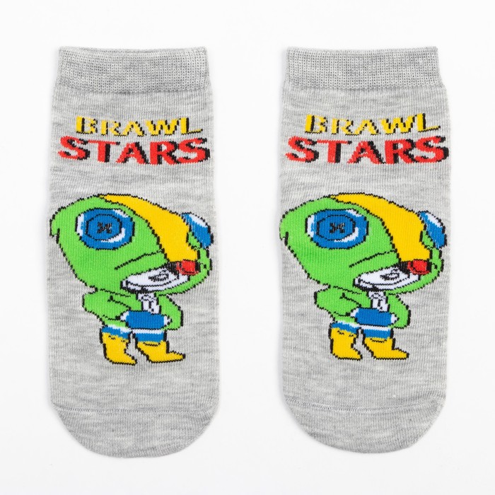 

Носки детские Brawl Stars, серый, 20 (7-8 лет), Одежда «Brawl Star»