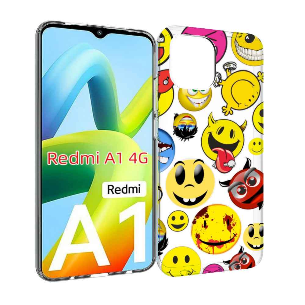 

Чехол MyPads Смайлики для Xiaomi Redmi A1, Прозрачный, Tocco