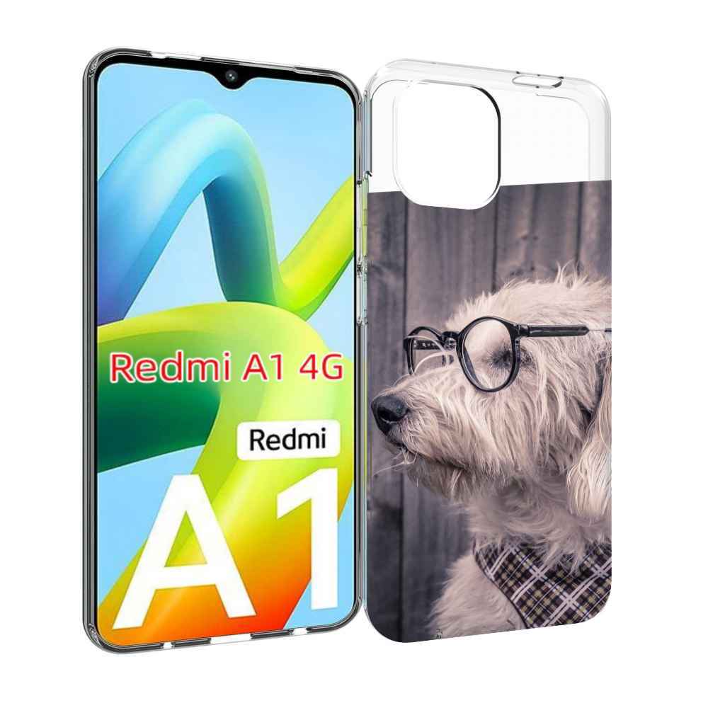 

Чехол MyPads Собака-в-очках для Xiaomi Redmi A1, Прозрачный, Tocco