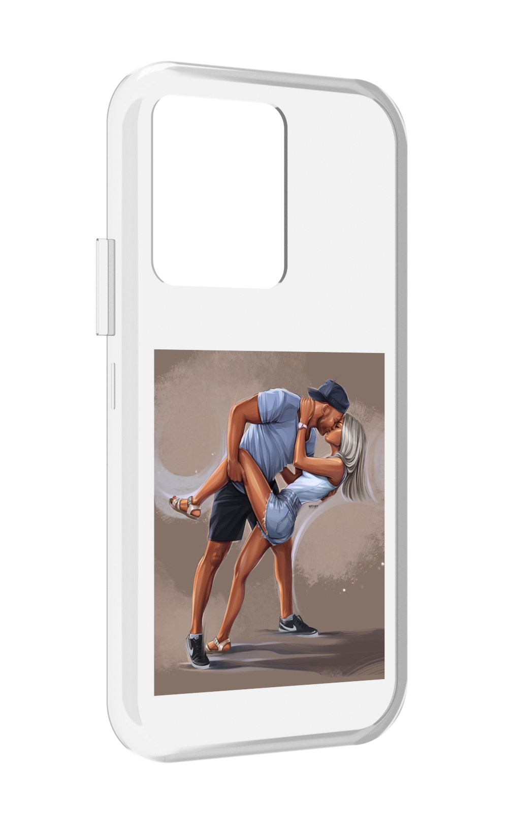 

Чехол MyPads девушка с парнем танцуют женский для Vivo iQOO 10, Прозрачный, Tocco