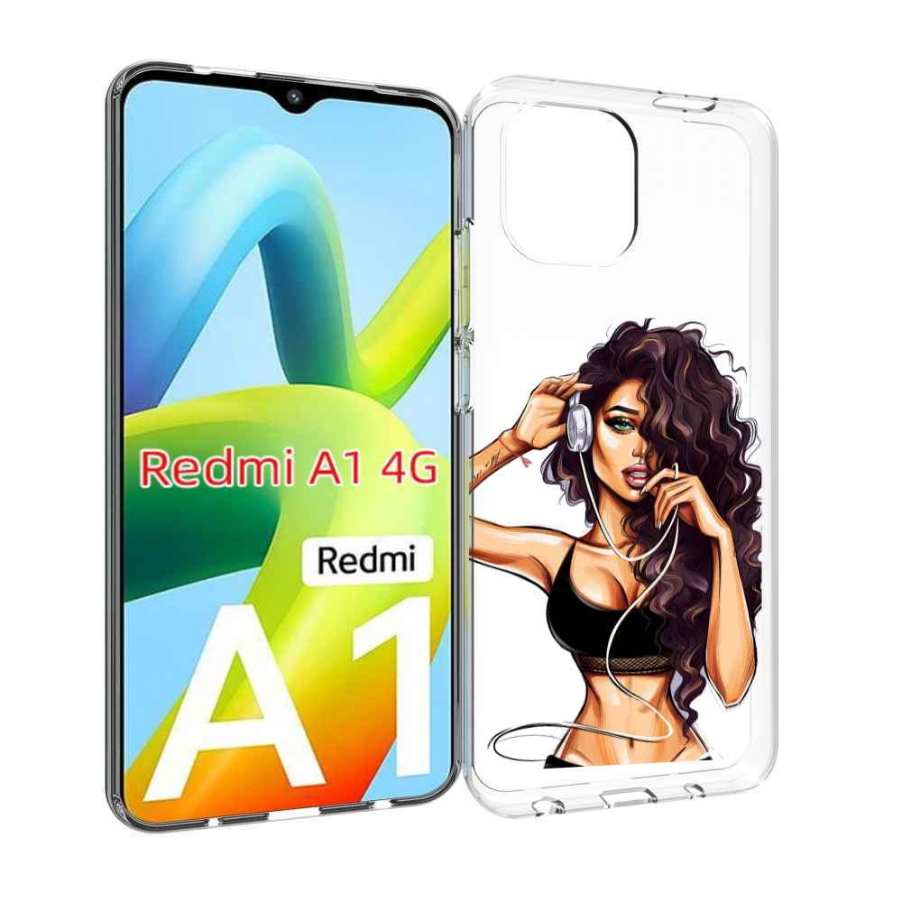 

Чехол MyPads Спортивная-девушка женский для Xiaomi Redmi A1, Прозрачный, Tocco