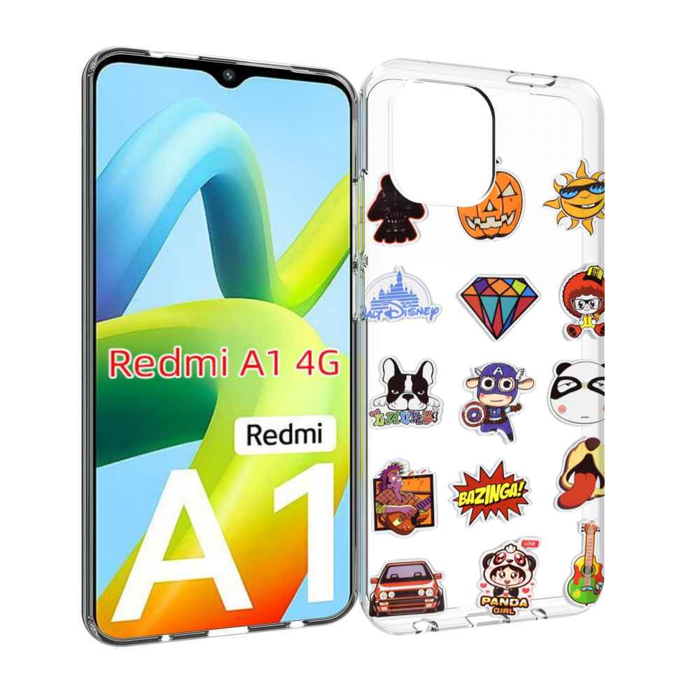 

Чехол MyPads Стикеры-2 для Xiaomi Redmi A1, Прозрачный, Tocco