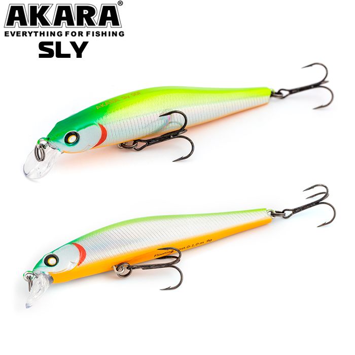 

Воблер Akara Sly 90SP 9 гр 1/3 oz 3,5 in A122, Разноцветный, Sly