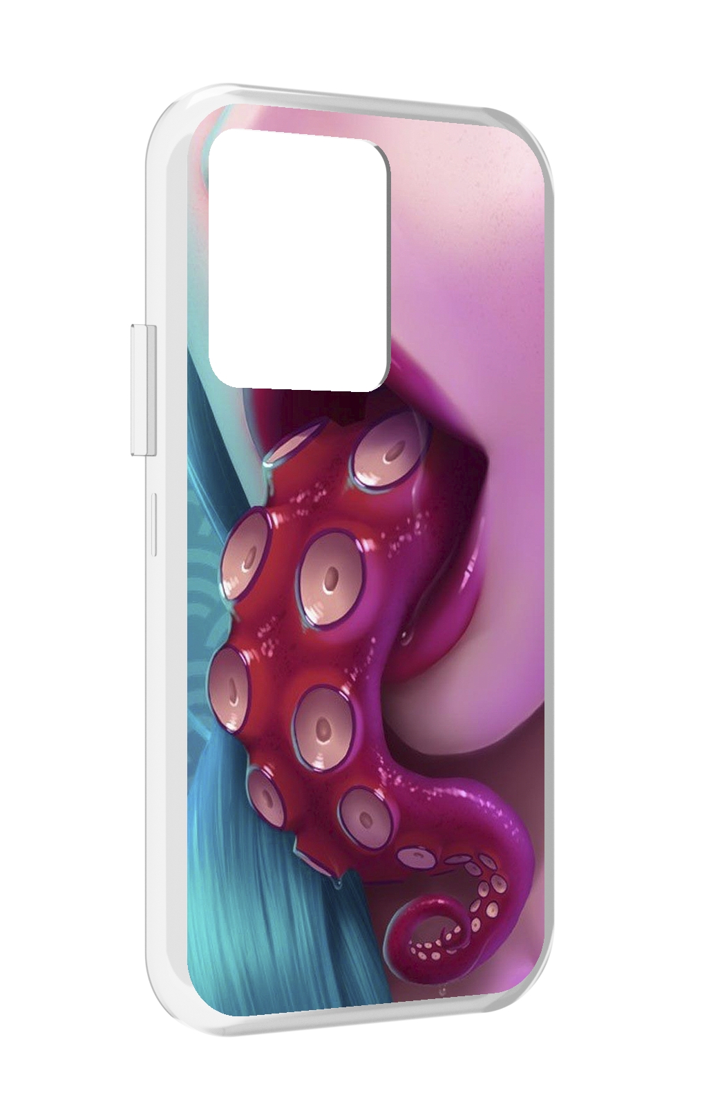 

Чехол MyPads девушка с щупальцой женский для Vivo iQOO 10, Прозрачный, Tocco