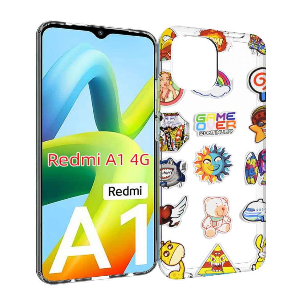 

Чехол MyPads Стикеры для Xiaomi Redmi A1, Прозрачный, Tocco