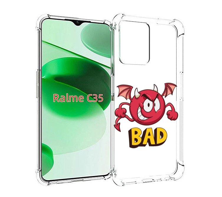 

Чехол MyPads плохой для Realme C35 / Narzo 50A Prime, Прозрачный, Tocco