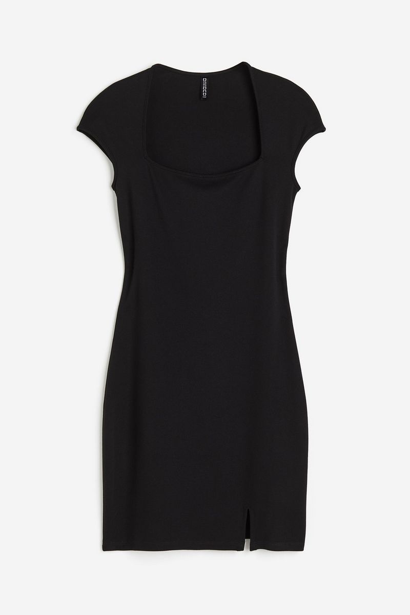 

Платье женское H&M 1205804 черное XS, Черный, 1205804