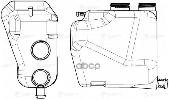 Бачок Расширит. Охл. Жидкости Для А/М Лада 2108-99/2113-15 Инж. (2 Горловины) (Let 0104) L