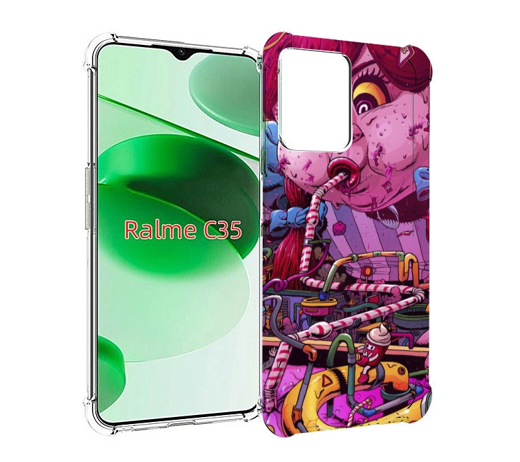 

Чехол MyPads прикольная сладкая картинка для Realme C35 / Narzo 50A Prime, Прозрачный, Tocco