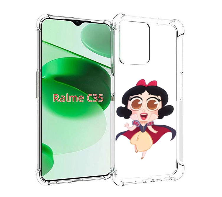 

Чехол MyPads принцеска-нарисованная женский для Realme C35 / Narzo 50A Prime, Прозрачный, Tocco