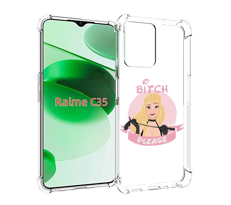 

Чехол MyPads принцесса-аврора женский для Realme C35 / Narzo 50A Prime, Прозрачный, Tocco