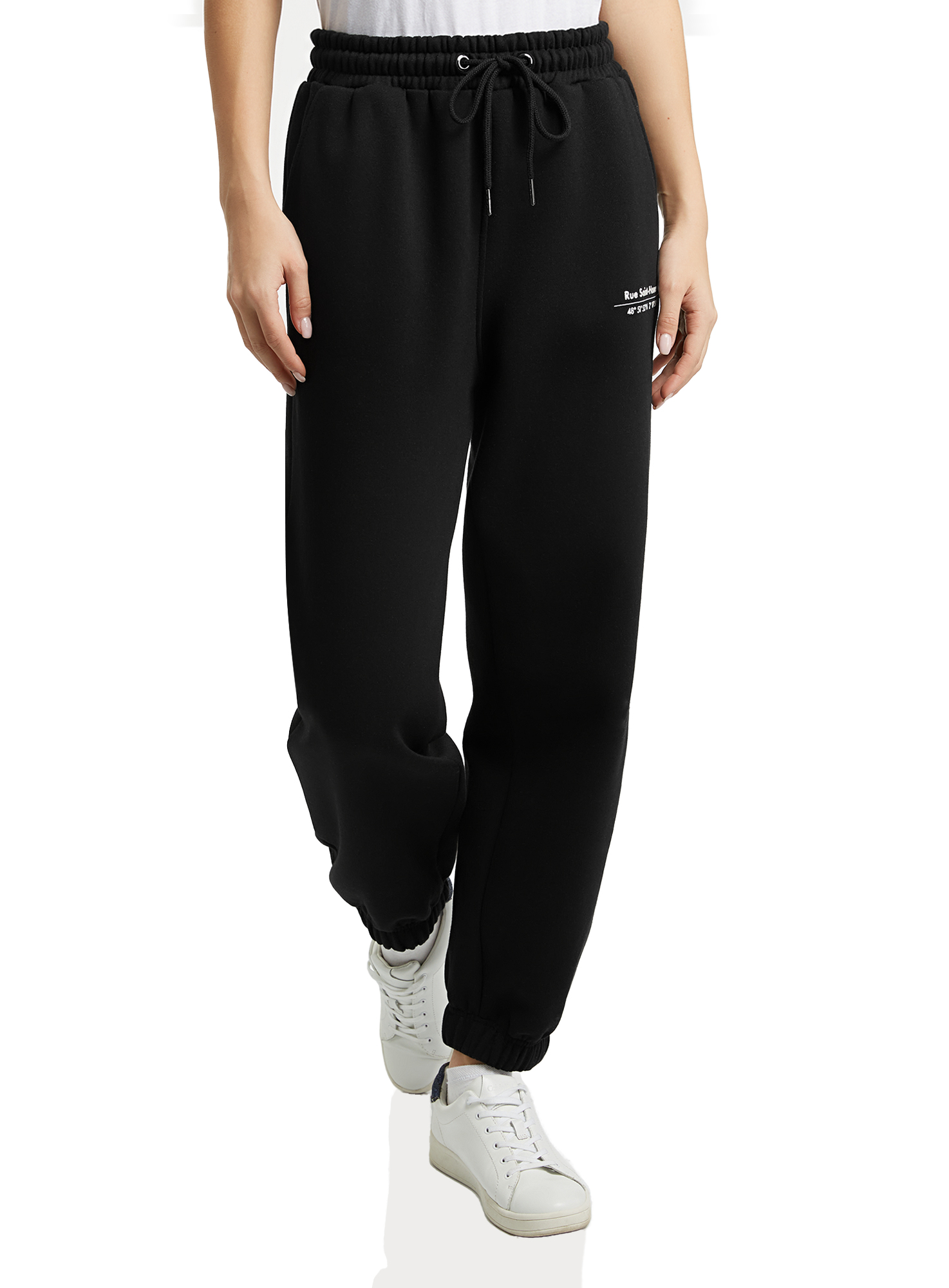 Спортивные брюки женские oodji 16701086-2 черные XS
