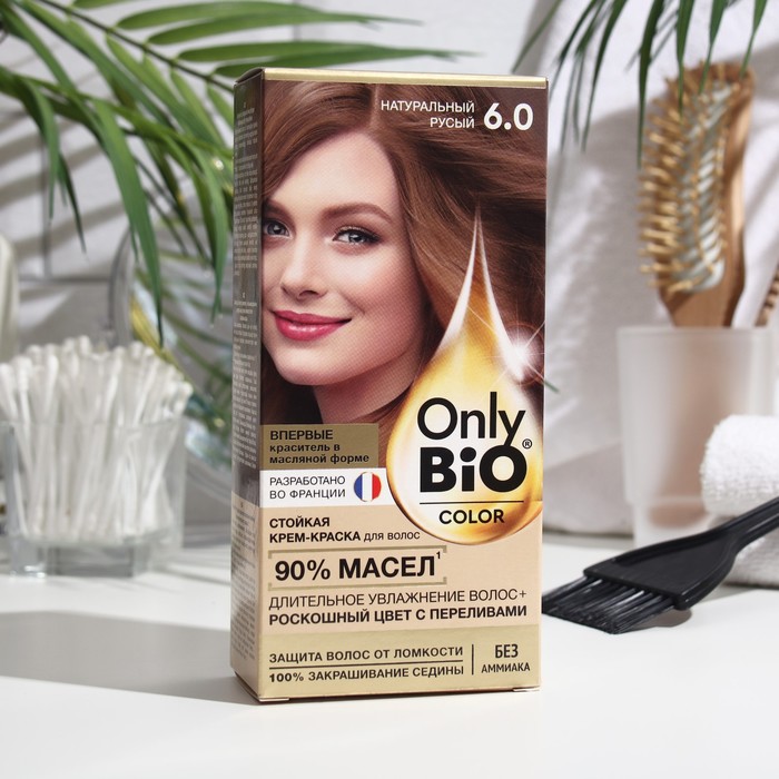 

Стойкая крем-краска для волос серии Only Bio COLOR тон 6.0 натуральный русый, 115 мл