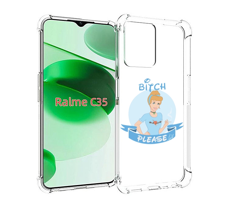 

Чехол MyPads принцесса-эльза женский для Realme C35 / Narzo 50A Prime, Прозрачный, Tocco