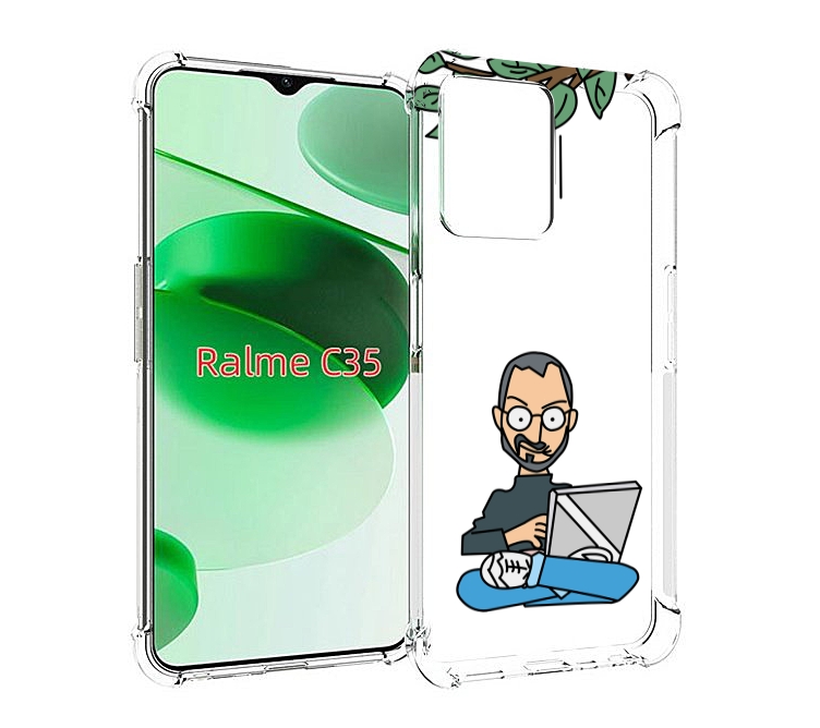

Чехол MyPads программист для Realme C35 / Narzo 50A Prime, Прозрачный, Tocco