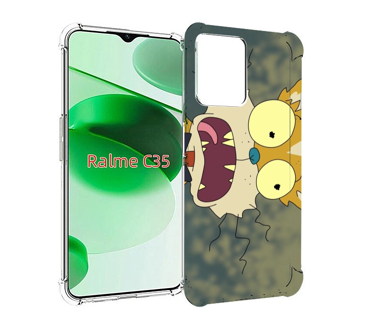 

Чехол MyPads пугливый кот для Realme C35 / Narzo 50A Prime, Прозрачный, Tocco