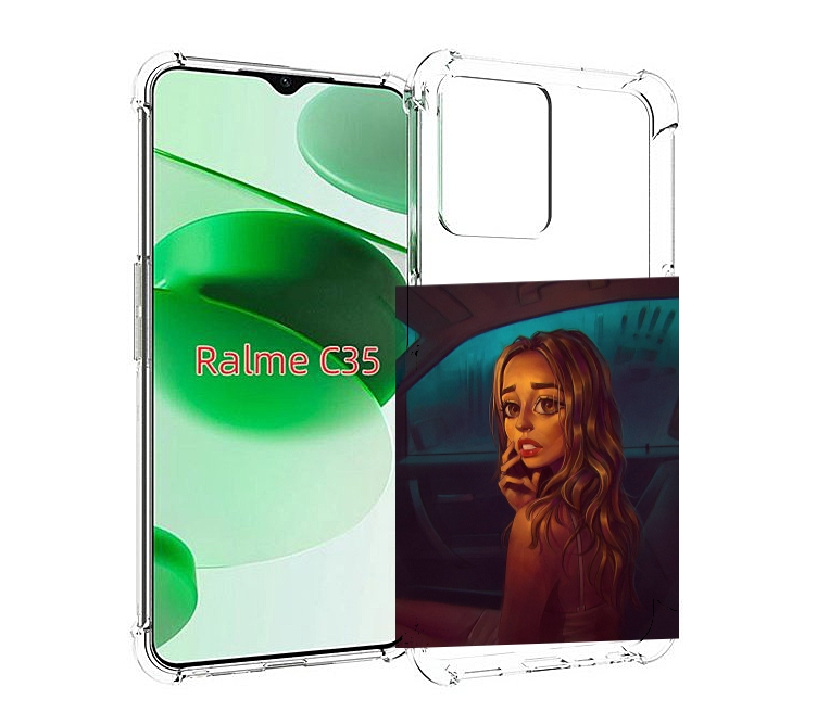 

Чехол MyPads пуп-невесты женский для Realme C35 / Narzo 50A Prime, Прозрачный, Tocco