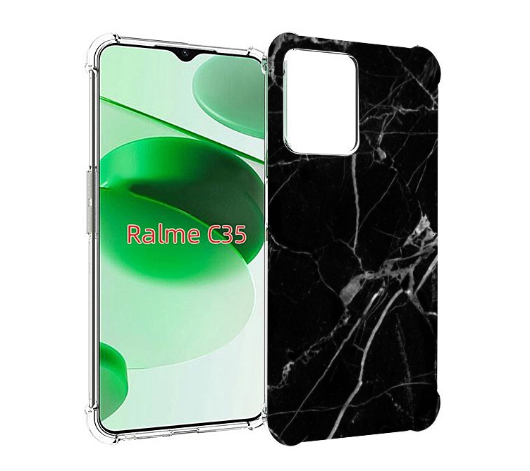 

Чехол MyPads разбитое стекло для Realme C35 / Narzo 50A Prime, Прозрачный, Tocco