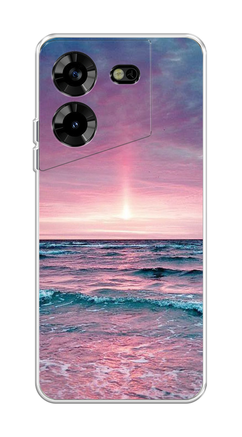 

Чехол на Tecno Pova 5 "Восход 3", Розовый;голубой, 303950-2