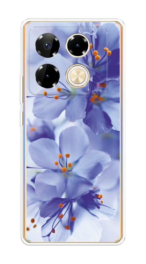 

Чехол на Infinix Note 40 Pro "Фиолетовые цветки", Фиолетовый;синий, 3105750-1