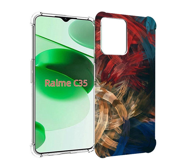 

Чехол MyPads раскрашенная медь для Realme C35 / Narzo 50A Prime, Прозрачный, Tocco