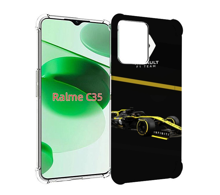 

Чехол MyPads renault 2 для Realme C35 / Narzo 50A Prime, Прозрачный, Tocco