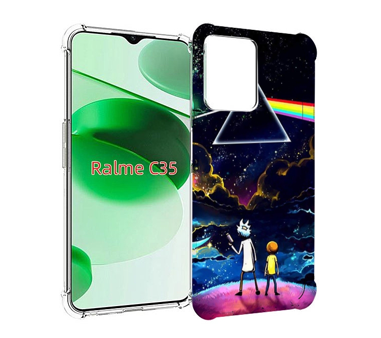 

Чехол MyPads рик и морти в космосе для Realme C35 / Narzo 50A Prime, Прозрачный, Tocco