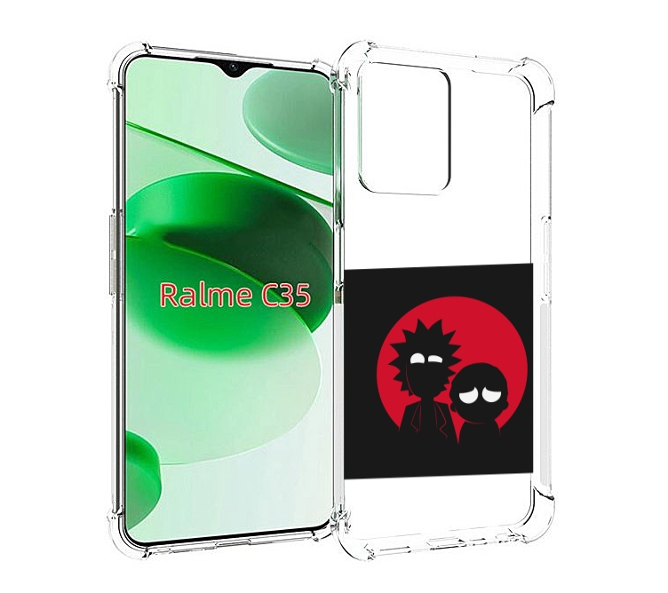

Чехол MyPads рик и морти в тени для Realme C35 / Narzo 50A Prime, Прозрачный, Tocco