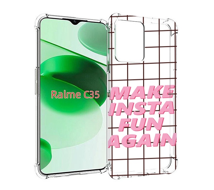 

Чехол MyPads розовая-надпись-про для Realme C35 / Narzo 50A Prime, Прозрачный, Tocco