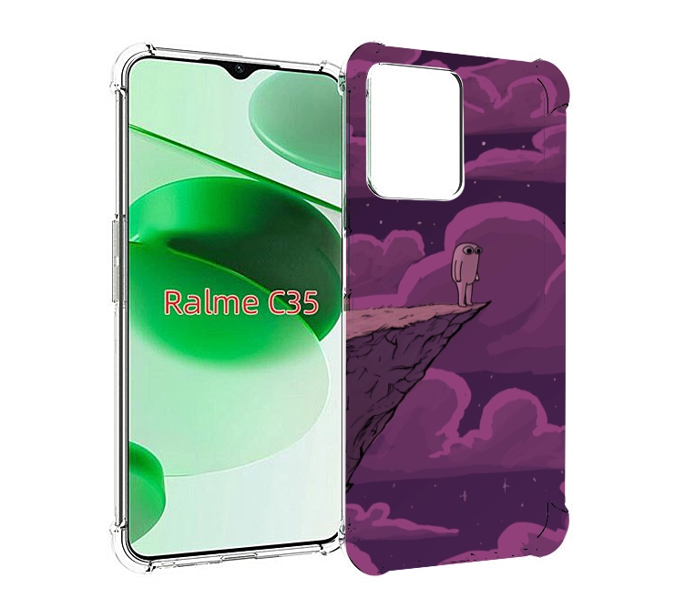 

Чехол MyPads розовая-фасолька для Realme C35 / Narzo 50A Prime, Прозрачный, Tocco