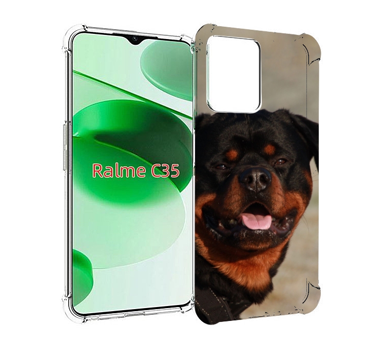 

Чехол MyPads ротвеллер 2 для Realme C35 / Narzo 50A Prime, Прозрачный, Tocco