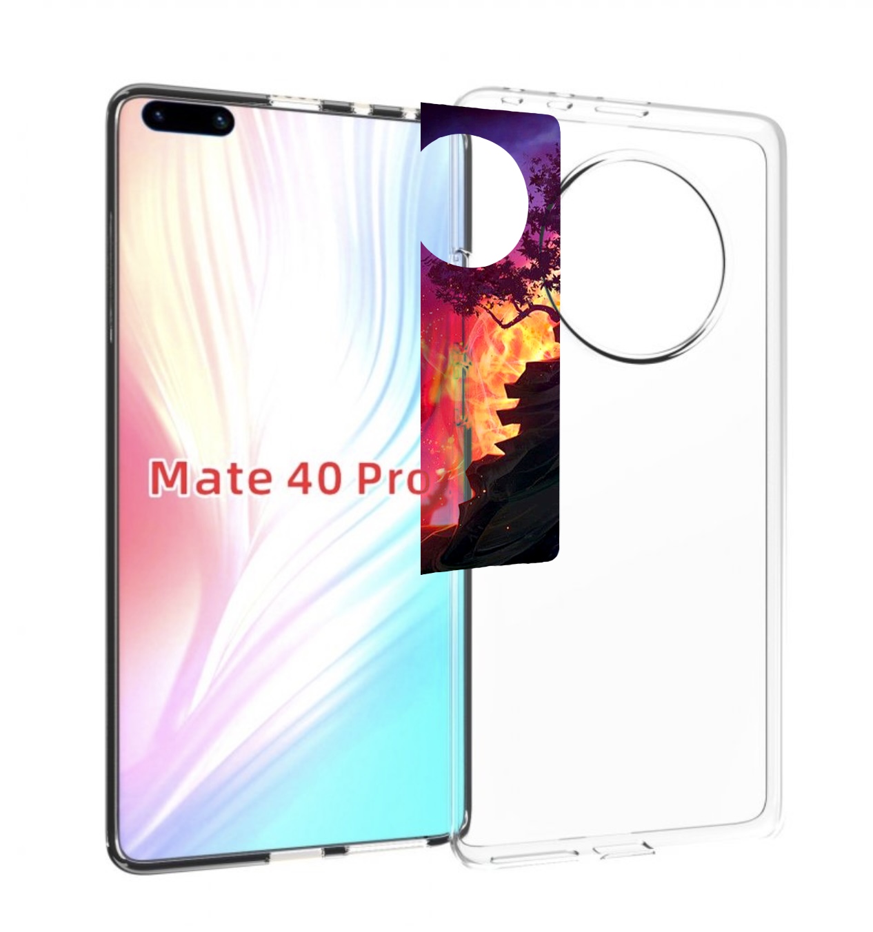

Чехол MyPads dota 2 логотип для Huawei Mate 40 Pro (NOH-NX9), Прозрачный, Tocco