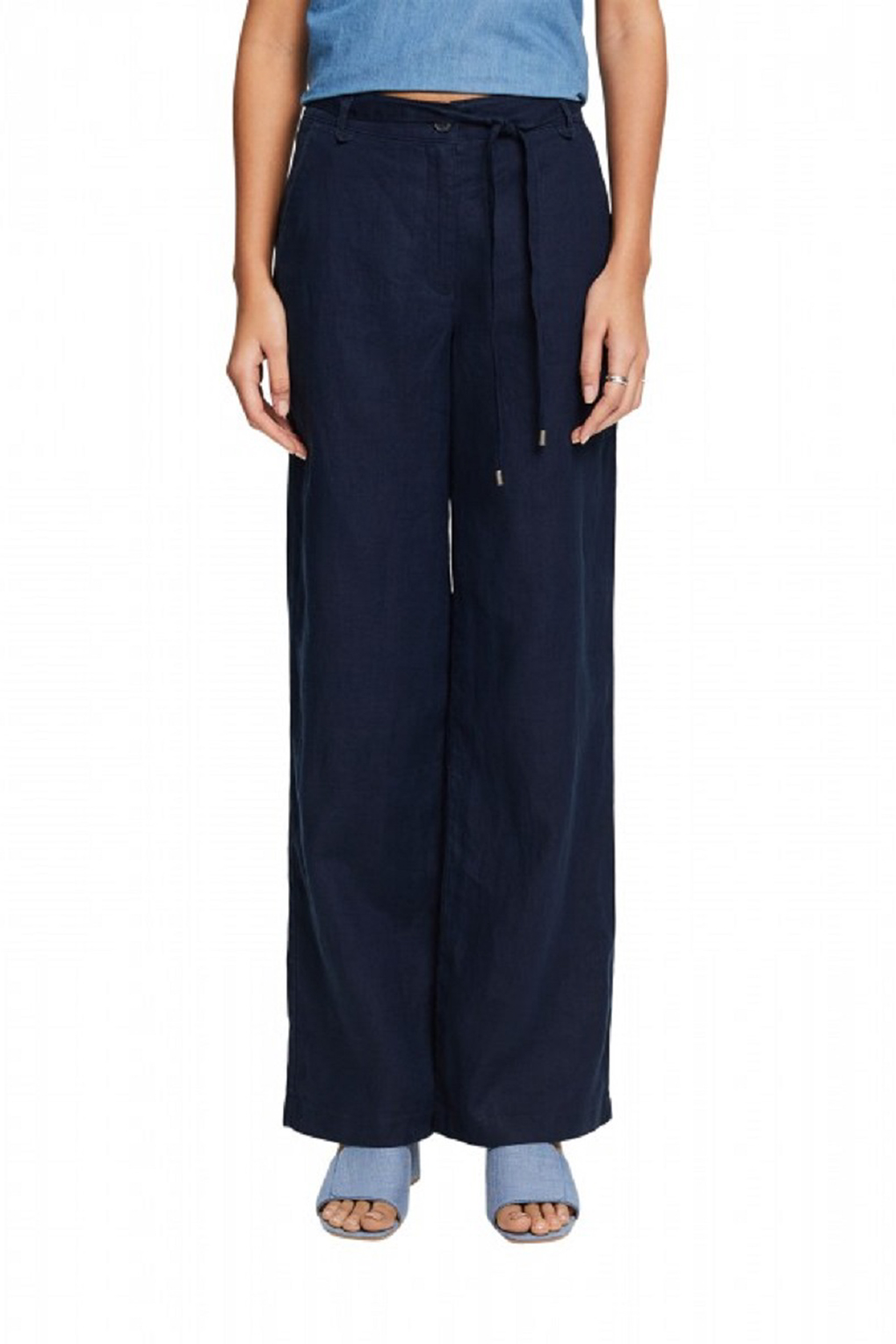 

Брюки женские Esprit Casual 034EE1B340 синие 36, Синий, 034EE1B340