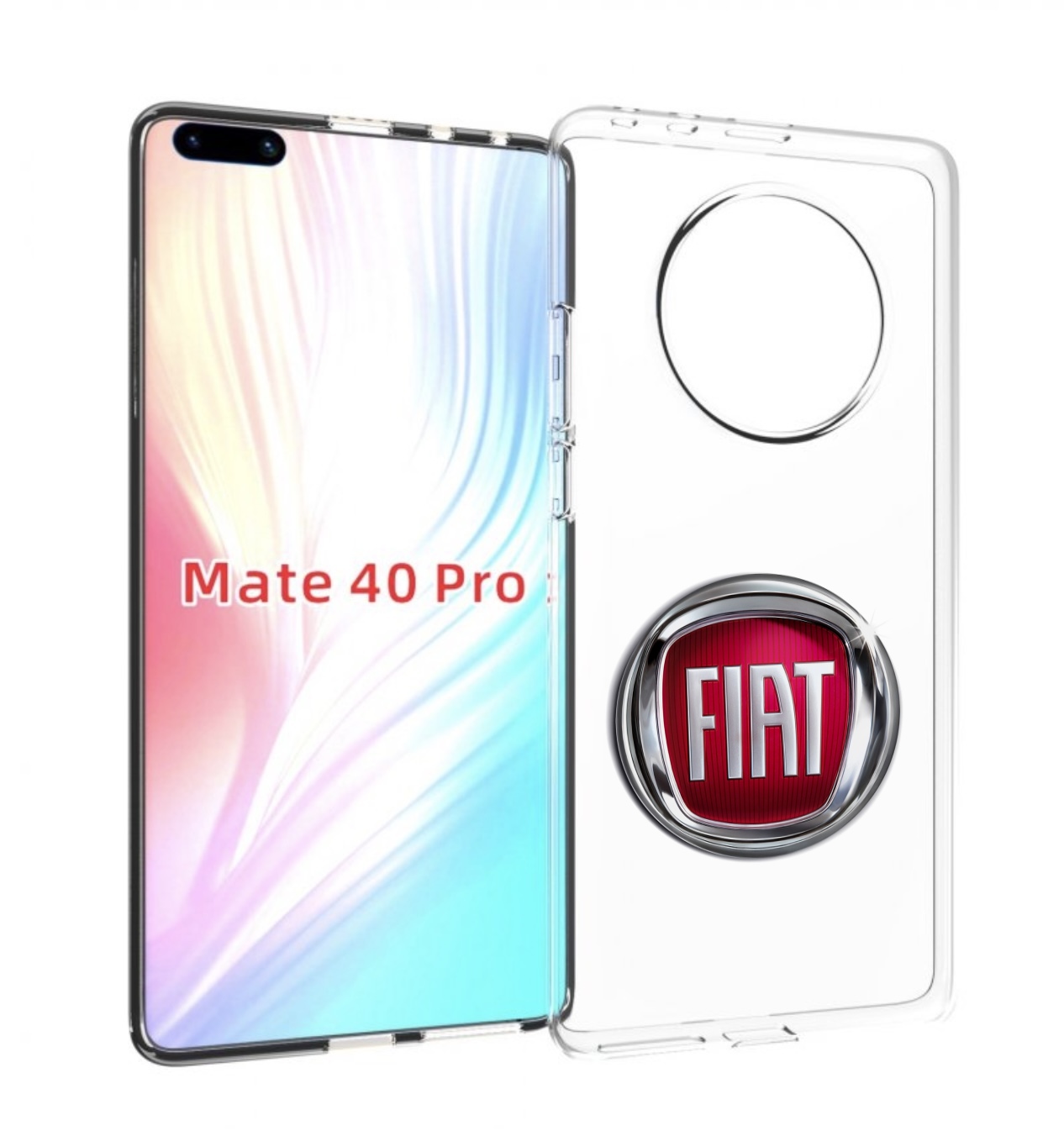 

Чехол Mypads Fiat Мужской Для Huawei Mate 40 Pro (Noh-Nx9), Прозрачный, Tocco
