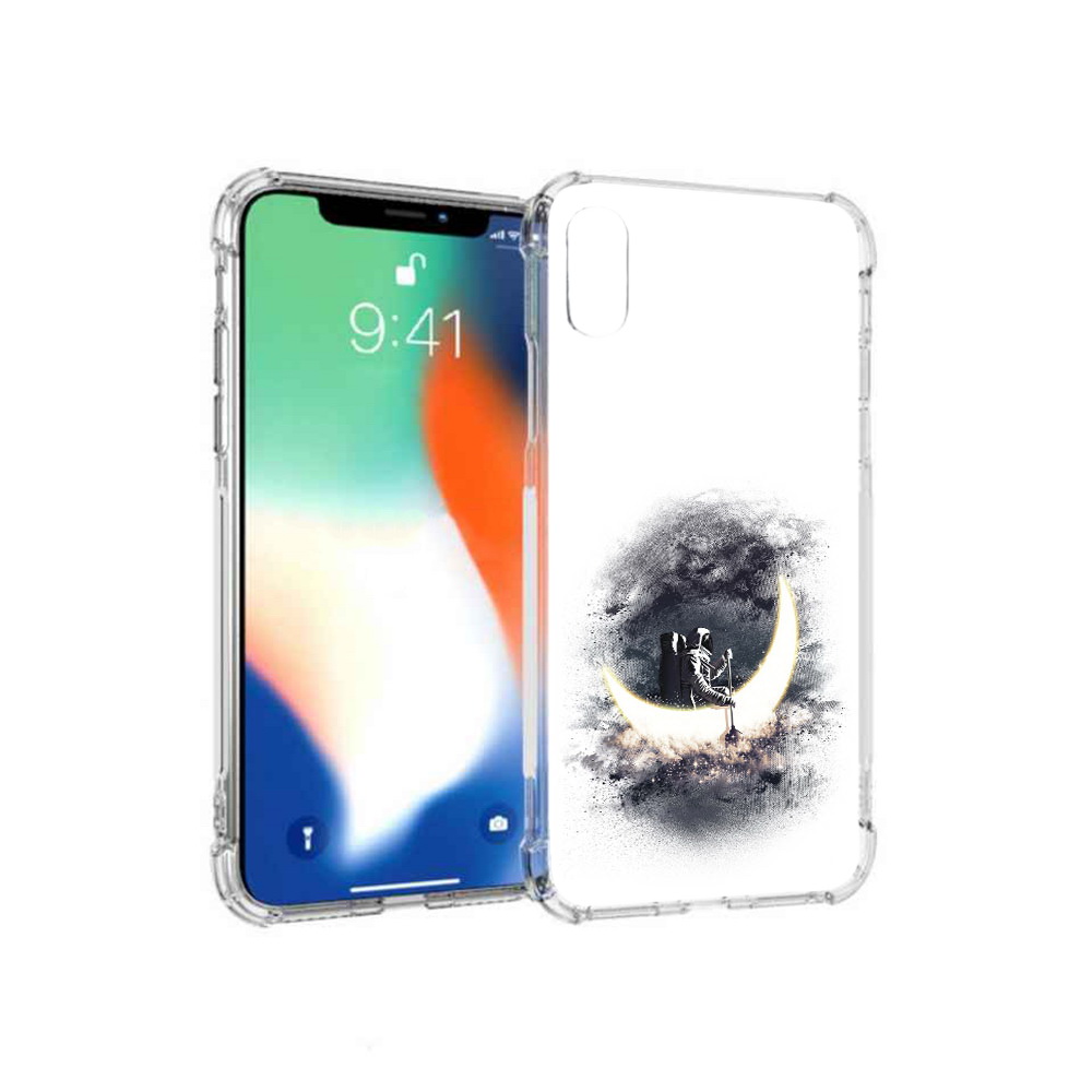 

Чехол MyPads Tocco для Apple iPhone XS Max лунный путешественник (PT117540.614.448), Прозрачный, Tocco