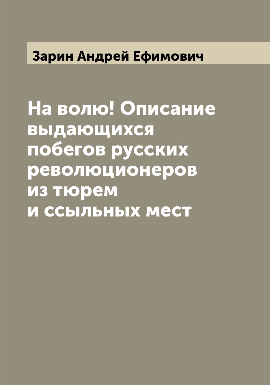 

Книга На волю! Описание выдающихся побегов русских революционеров из тюрем и ссыльных мест