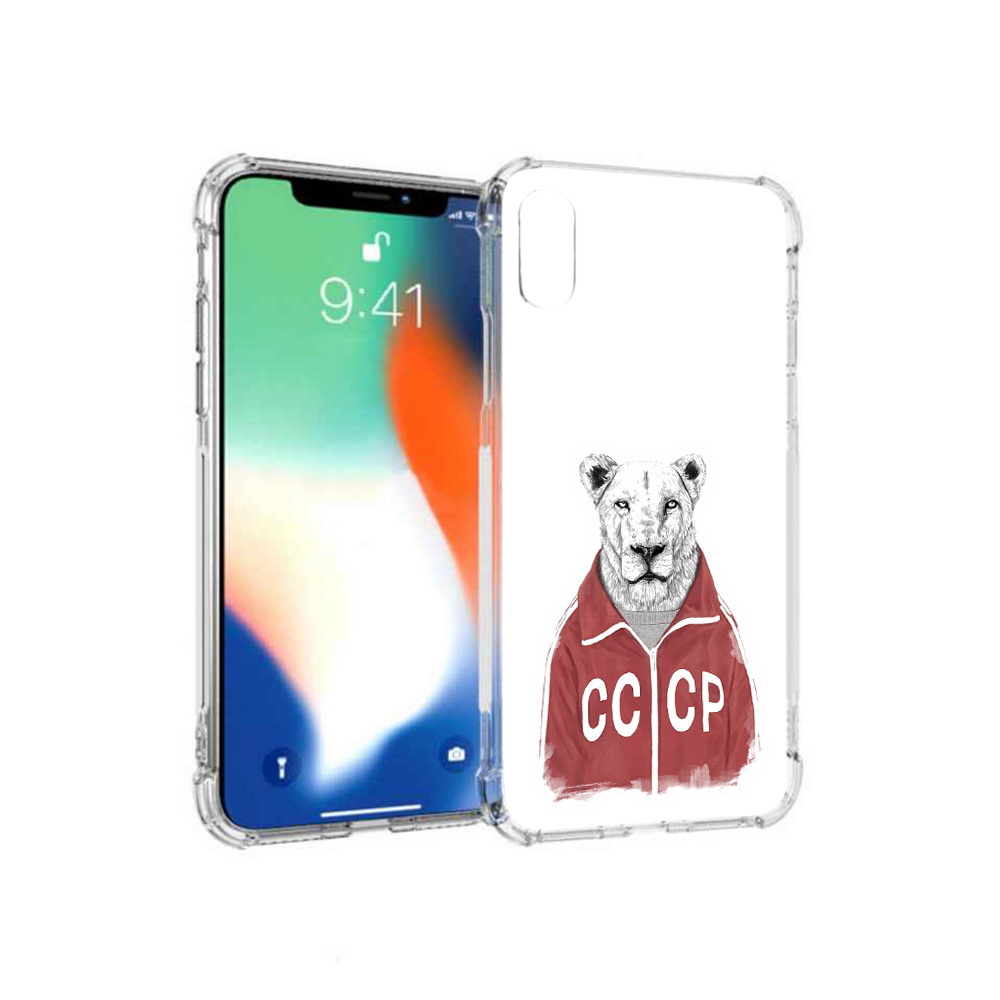 

Чехол MyPads Tocco для Apple iPhone XS Max львица ссср (PT117540.614.450), Прозрачный, Tocco