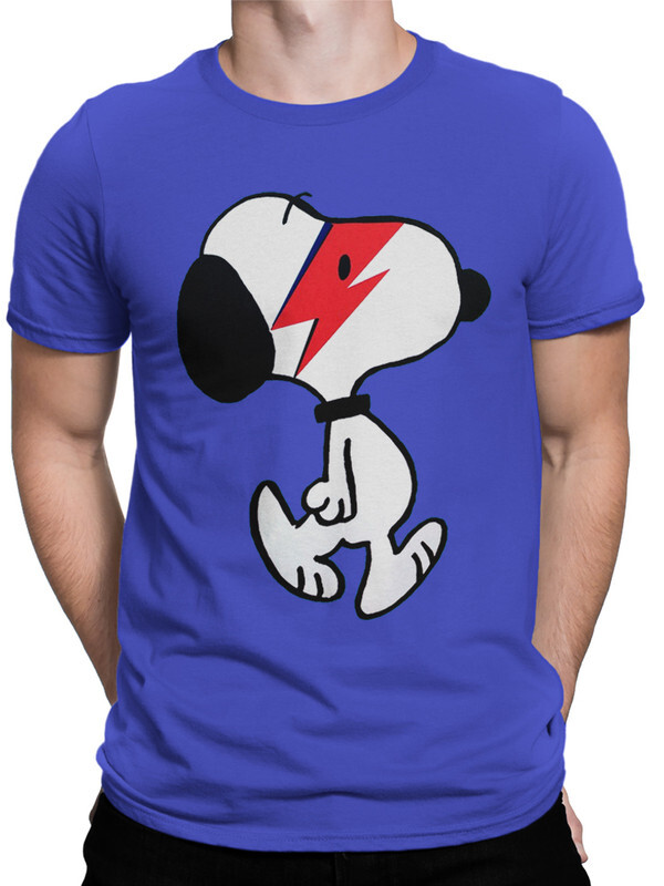 

Футболка мужская DreamShirts Studio Снупи Дэвид Боуи 514-snoopybowie-2 синяя S, Синий, Снупи Дэвид Боуи 514-snoopybowie-2