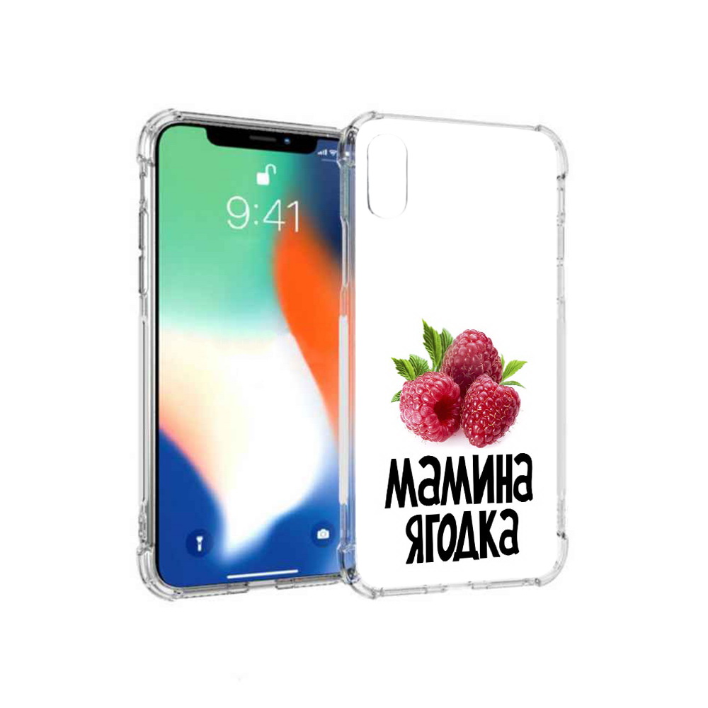 

Чехол MyPads Tocco для Apple iPhone XS Max мамина ягодка (PT117540.614.456), Прозрачный, Tocco